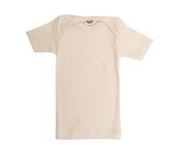 Cosilana Baby Kurzarm-Shirt aus Bio Baumwolle / Bio Wolle / Seide Größe: 74/80, uni natur 74/80