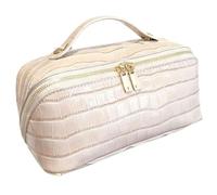 Cosmetic Organizer Kulturtasche mit Reißverschluss, Schminktasche Groß Kapazitä, Tragbare Kosmetiktasche Damen, Makeup Bag Aesthetic, Geeignet als Geschenk für Mädchen und Mütter