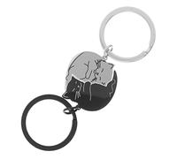 COSMEVIVI 1paar Schlüsselanhänger Für Süße Schwarze Und Weiße Katzen Schlüsselanhänger Aus Edelstahl Perfektes Für Freunde Und Valentinstag Für Tägliche Nutzung