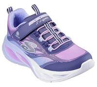 Sneaker SKECHERS "COSMIC GLOW LIGHTS", Kinder, Gr. 31, bunt (navy, multi), Textil, Lederimitat, kontrastfarbene Details, modisch, Schuhe, Blink,-Klettschuh mit Glitzer, Größenschablone zum Download (9