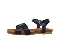 Cosmos Comfort Damen 6106-802-9 Flache Sandale, schwarz, 38 EU