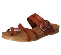 Cosmos Comfort Damen 6106-801-301 Flache Sandale, Kastanie, 45 EU