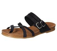 Cosmos Comfort Damen 6106-801-9 Flache Sandale, schwarz, 42 EU