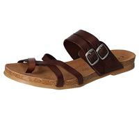 Cosmos Comfort Damen 6106-801 Flache Sandale, Dunkelbraun, 40 EU