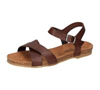 Cosmos Comfort Damen 6106-802 Flache Sandale, Dunkelbraun, 37 EU