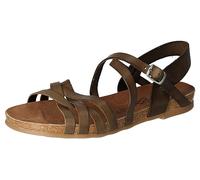 Cosmos Comfort Damen 6106-807 Flache Sandale, dunkelgrün, 39 EU