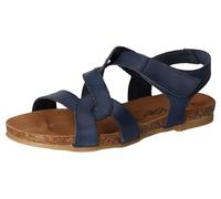 Cosmos Comfort Damen 6106-814 Flache Sandale, dunkelblau, 39 EU