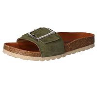 Cosmos Comfort Pantoletten Leder Dunkelgrün - 38