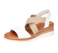 Cosmos Comfort Damen 6280-804 Sandale mit Absatz, weiß, 39 EU