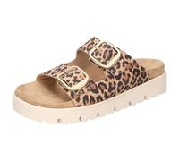 Cosmos Comfort Damen 6304-703 Schiebe-Sandalen, Cognac/Leo, 38 EU