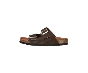 Cosmos Comfort Pantoletten Leder Dunkelbraun - 39