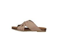 Pantolette COSMOS COMFORT "COSMOS Comfort Pantoletten Leder", Damen, Gr. 36, beige (taupe), Leder, Schuhe Pantolette (85895525-36) taupe