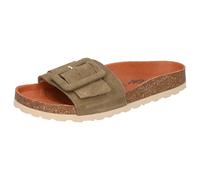 Cosmos Damen 6186-714 Schiebe-Sandalen, Khaki, 37 EU