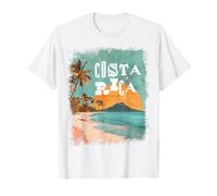 Costa Rica Pura Vida Vintage Reise Souvenir Strand Palme T-Shirt