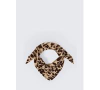 Tom Tailor - Cosy Schal mit Leo-Print brown beige leo print - Gr. - OS