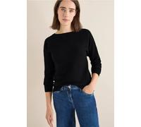 Cecil Damen Cosy Strukturmix Dolman in Schwarz, Gr: XS