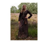 Cotehardie Spätmittelalterkleid Ava langärmelig Braun Größe XL