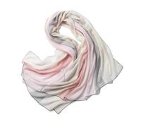 COtheSumay Kaschmir-weicher leichter Wollschal, Pashmina-Schals und Wraps für Abendkleider, Reisen, Büro, Hochzeit, Rosa und Grau, 39.5"x78.7"（100x200cm)