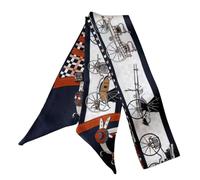 COtheSumay Schal aus 100% Maulbeerseide für Handtaschen, Taschen und Geldbörsen, 1 Stück, 5,1 x 88,9 cm, Haarband, schmaler Halstücher für Damen, 2"x35.5" (90cmX5cm)