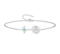 cotigo Hexenknoten Armband mit Tetragramm und Heiligem Benedikt aus Edelstahl | Schutz-Amulett und positive Energie | Geschenk für Damen und Herren, Mediano-largo, Edelstahl, Ohne Edelstein