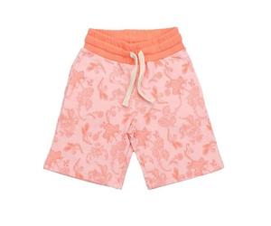 Cotokids Kinder Shorts - Hellrosa mit Paisleymuster, elastischer Bund mit Kordel, leicht & bequem, Sommer-Shorts | Walkiddy Rosa 116