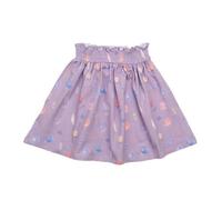 Cotokids Kinderrock GOTS zertifiziert, Bio-Baumwolle, flieder, Muschel-Muster, weich, elastischer Bund - Walkiddy Lila 86