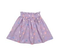 Cotokids Kinderrock GOTS zertifiziert, Bio-Baumwolle, flieder, Muschel-Muster, weich, elastischer Bund - Walkiddy Lila 62/68