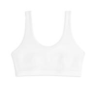 Cotonella 2 Stück Feuerwehr-BH GD487 aus bielastischer Baumwolle mit breitem Schulterriemen, extra Komfort-Sport, Linie Essential., Weiß, L