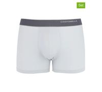 COTONELLA 2er-Set: Boxershorts in Hellgrau - Größe L | Herren Waesche