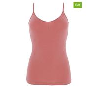 COTONELLA 2er-Set: Hemdchen in Koralle - Größe L | Damen Loungewear