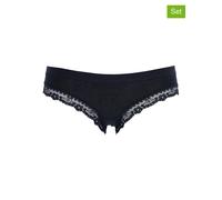 COTONELLA 2er-Set: Pantys in Schwarz - Größe M | Damen Unterteile