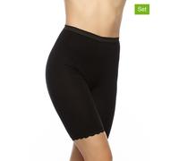 COTONELLA 2er-Set: Shape-Hosen in Schwarz - Größe XL | Damen Dessous