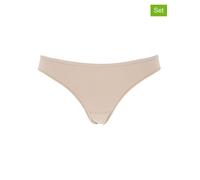 COTONELLA 2er-Set: Slips in Beige - Größe XL | Damen Unterteile
