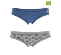 COTONELLA 2er-Set: Slips in Blau - Größe XL | Damen Unterteile