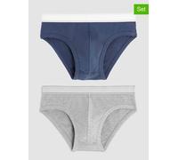 COTONELLA 2er-Set: Slips in Grau - Größe XXL | Herren Waesche