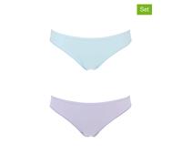 COTONELLA 2er-Set: Slips in Hellblau - Größe L | Damen Unterteile