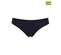 COTONELLA 2er-Set: Slips in Schwarz - Größe M | Damen Unterteile