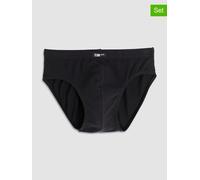 COTONELLA 2er-Set: Slips in Schwarz - Größe S | Herren Waesche