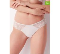 COTONELLA 2er-Set: Strings in Beige - Größe S | Damen Unterteile