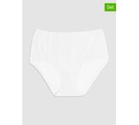 COTONELLA 2er-Set: Taillenpantys in Weiß - Größe XL | Damen Unterteile