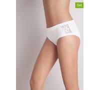 COTONELLA 4er-Set: Pantys in Weiß - Größe S | Damen Unterteile