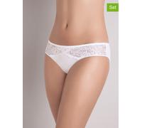 COTONELLA 4er-Set: Slips in Weiß - Größe S | Damen Unterteile