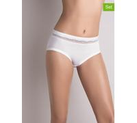 COTONELLA 4er-Set: Slips in Weiß - Größe XXL | Damen Unterteile