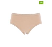 COTONELLA 6er-Set: Pantys in Beige - Größe M | Damen Unterteile