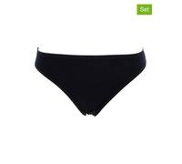 COTONELLA 6er-Set: Slips in Schwarz - Größe L | Damen Unterteile