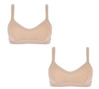 Cotonella Art. GD065 Brassière Damen aus elastischer Baumwolle - BH Modell Brassière aus weicher bielastischer Baumwolle mit sportlichem Schnitt ohne Verschluss auf der Rückseite - Farben