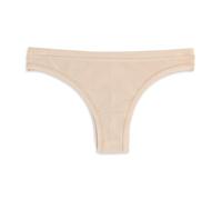Cotonella, Brasilianischer Damen aus weichem bi-elastischem Jersey aus Bio-Baumwolle - mit Stoff überzogene Kanten an Taille und Beinen - Art. GD438, beige, 3