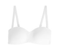 Cotonella Damen Bandeau-BH, Bianco, 70B (Herstellergröße:II)