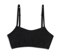 Cotonella Damen-Feuerschale aus Baumwolle, Unterwäsche für Damen, BH ohne Bügel, Farben Weiß/Schwarz/Beige, Schwarz , X-Large