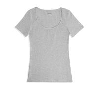 Cotonella Damen, Rundhalsausschnitt, Kurzarm, Art. Gd010-Grau Melange, Größe: 2 T-Shirt, Grau, Small (Herstellergröße : II)